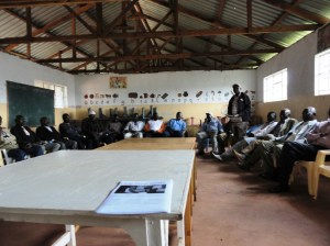 Kibera community meeting