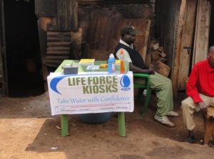 Life Force Kiosks stand